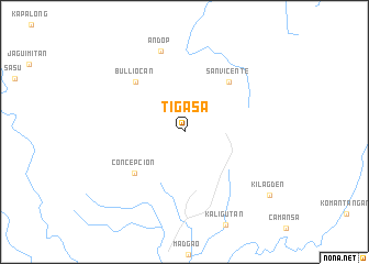 map of Tigasa