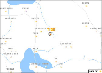 map of Tiga