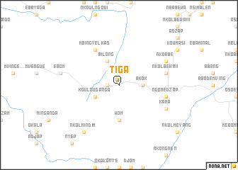 map of Tiga