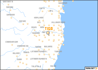 map of Tiga