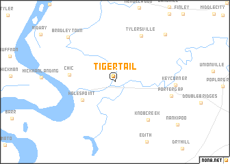 map of Tiger Tail