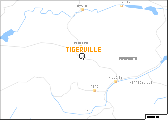 map of Tigerville