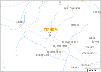 map of Tīghāb