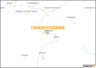 map of Tigheremt nʼIgrane