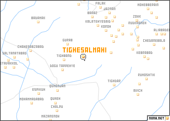 map of Tīgh-e Salmahī