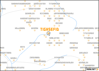 map of Tīgh Sefīd