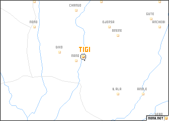 map of Tʼīgī