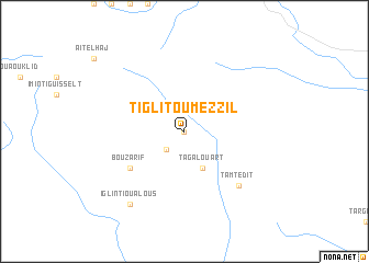 map of Tiglit Ou Mezzil