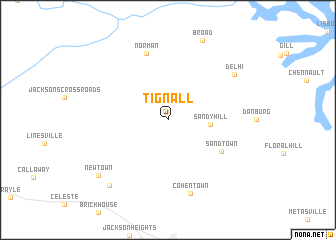 map of Tignall