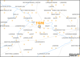 map of Tigné