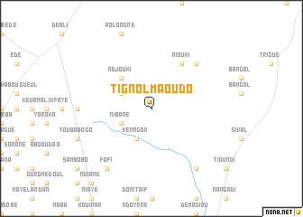 map of Tignol Maoudo