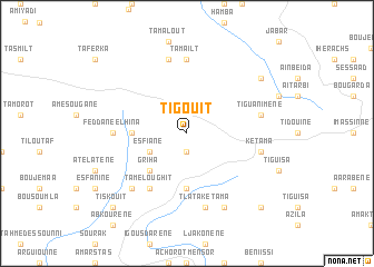 map of Tigouit