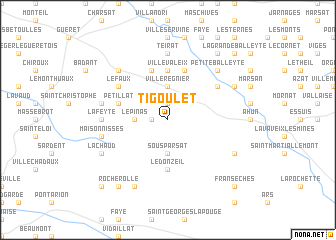 map of Tigoulet