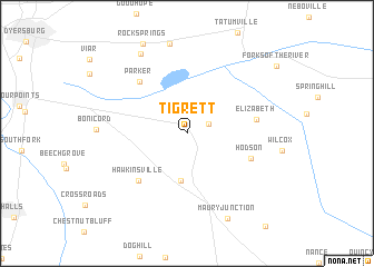 map of Tigrett