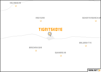 map of Tigritskoye