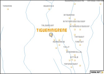 map of Tiguemi nʼIgrene