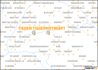 map of Tiguemmi nʼTagant