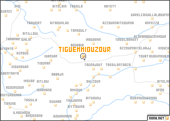 map of Tiguemmi Ouzour