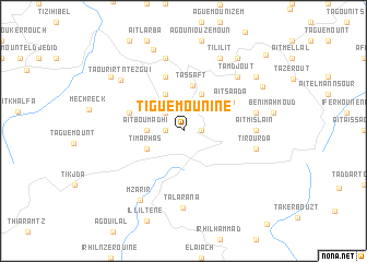 map of Tiguemounine