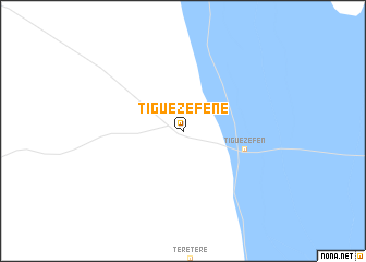 map of Tiguézéfene