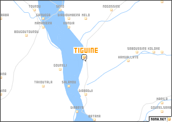 map of Tiguine