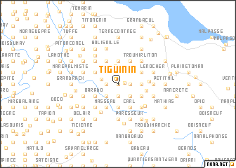 map of Ti Guinin