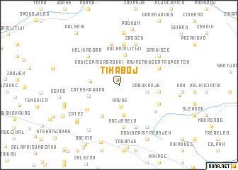 map of Tihaboj