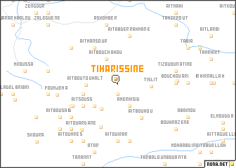 map of Tiharissine