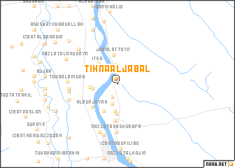 map of Ţihnā al Jabal