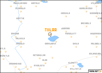 map of Tiilää