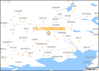 map of Tiilitehdaanmäki