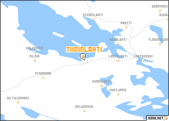 map of Tiirinlahti