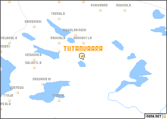 map of Tiitanvaara