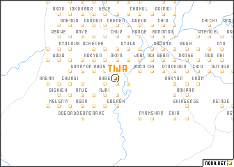 map of Tija