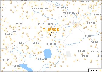 map of Tijesak