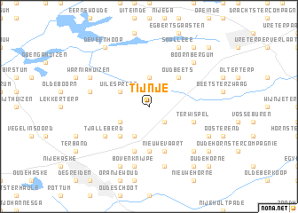 map of Tijnje