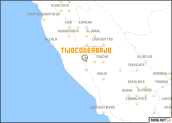 map of Tijoco de Abajo