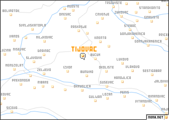 map of Tijovac