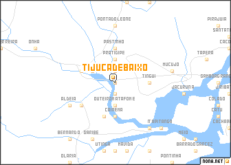 map of Tijuca de Baixo