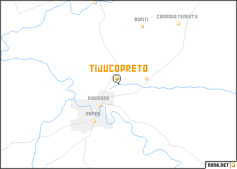 map of Tijuco Prêto