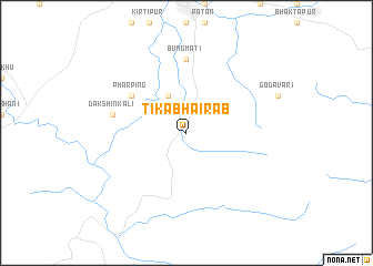 map of Tikābhairab