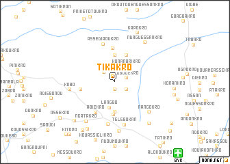 map of Tikakro