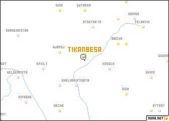 map of Tʼikʼ Ānbēsa