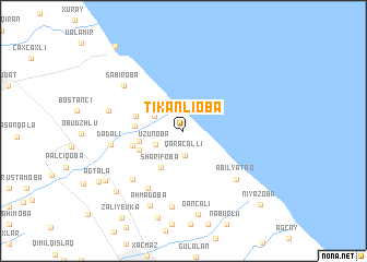 map of Tikanlıoba