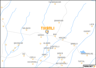 map of Tikanlı