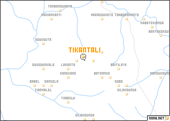 map of Tikantali