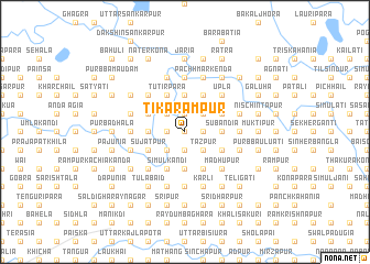 map of Tikārāmpur