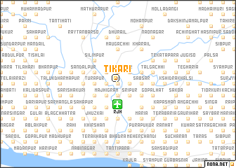 map of Tikari