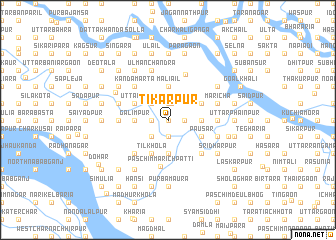 map of Tikarpur