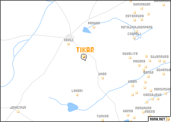 map of Tikar